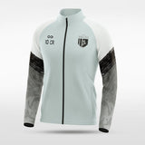 Grey Embrace Splash Customized Full-Zip Jacket Design