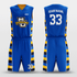 Blue&Yellow Sublimated Basketball Set