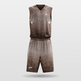 Brown Sublimated Basketball Set