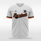 Silver Custom Baseball Jersey