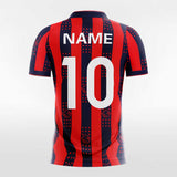 Custom Red & Black Men's Sublimated Soccer Jersey