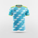 Blue Water Ripple Soccer Jersey