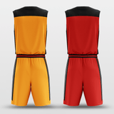 Orange&RedClassic 68 Reversible Basketball Set