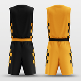 Yellow&BlackBlocks Reversible Basketball Set