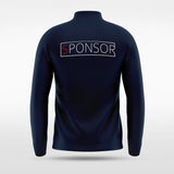 Navy Embrace Mirror Full-Zip Jacket Design