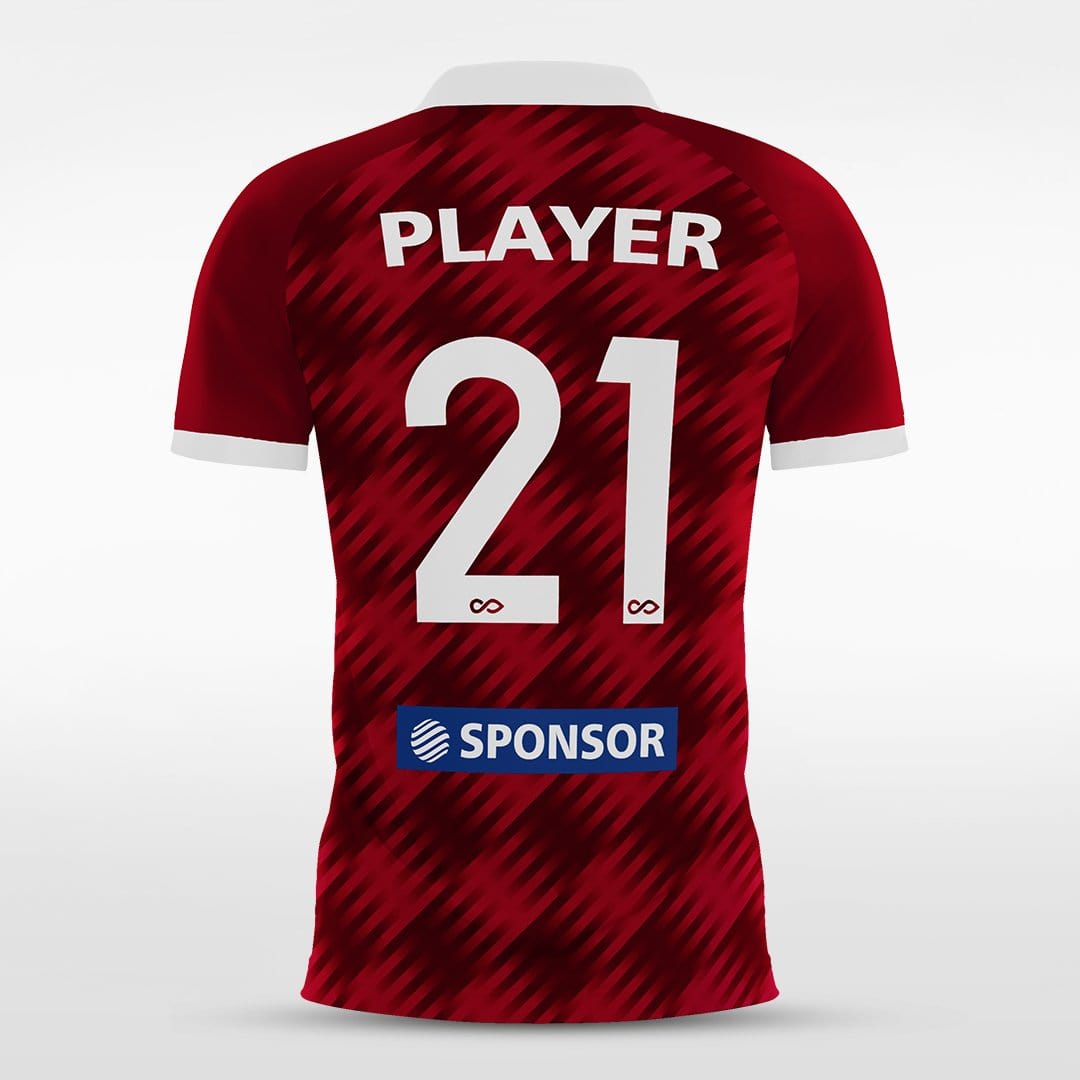 Custom Red Men's Sublimated Soccer Jersey