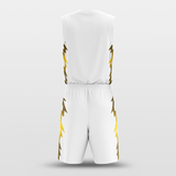 White Spark Sublimated Basketball Set