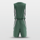 Green Sublimated Basketball Uniform