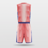 Pink Sublimated Basketball Uniform