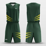 dark green basketball uniform