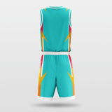 Blue Armor Sublimated Basketball Set