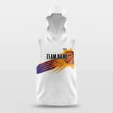 Sun Fire - Customized Basketball Sleeveless Hoodies