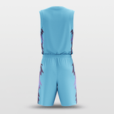 Blue Spark Sublimated Basketball Set