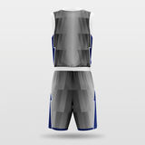 Dark Gray Sublimated Basketball Uniform