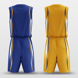 Blue&Yellow Murmur Reversible Basketball Set