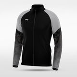 Black Embrace Splash Customized Full-Zip Jacket Design