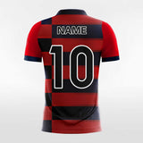 Red Men's Team Soccer Jersey Design