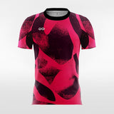 red and black soccer jersey