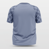 Checkerboard Short Sleeve Jersey Design Navy