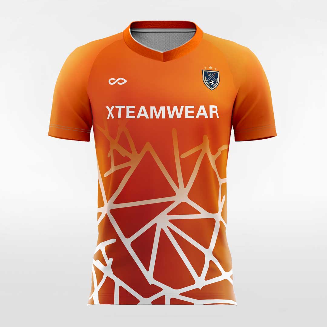 Custom Orange Men's Soccer Jersey