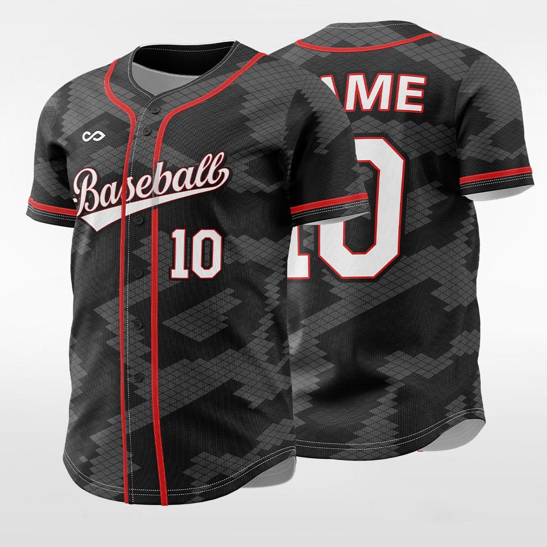 Mosaic Camouflage Sublimated Baseball Jersey