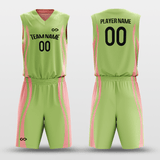 Pink&Green Customized Classic32 Reversible Basketball Set