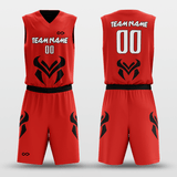 Customized Bull Reversible Basketball Set