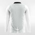 White Long Sleeve Team Soccer Jersey