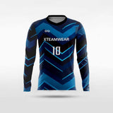 Long sleeve soccer jersey