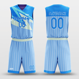 Purple&Blue Sublimated Basketball Set