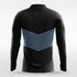 Black Long Sleeve Soccer Team Jersey