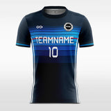 Blue Striped Soccer Jersey 