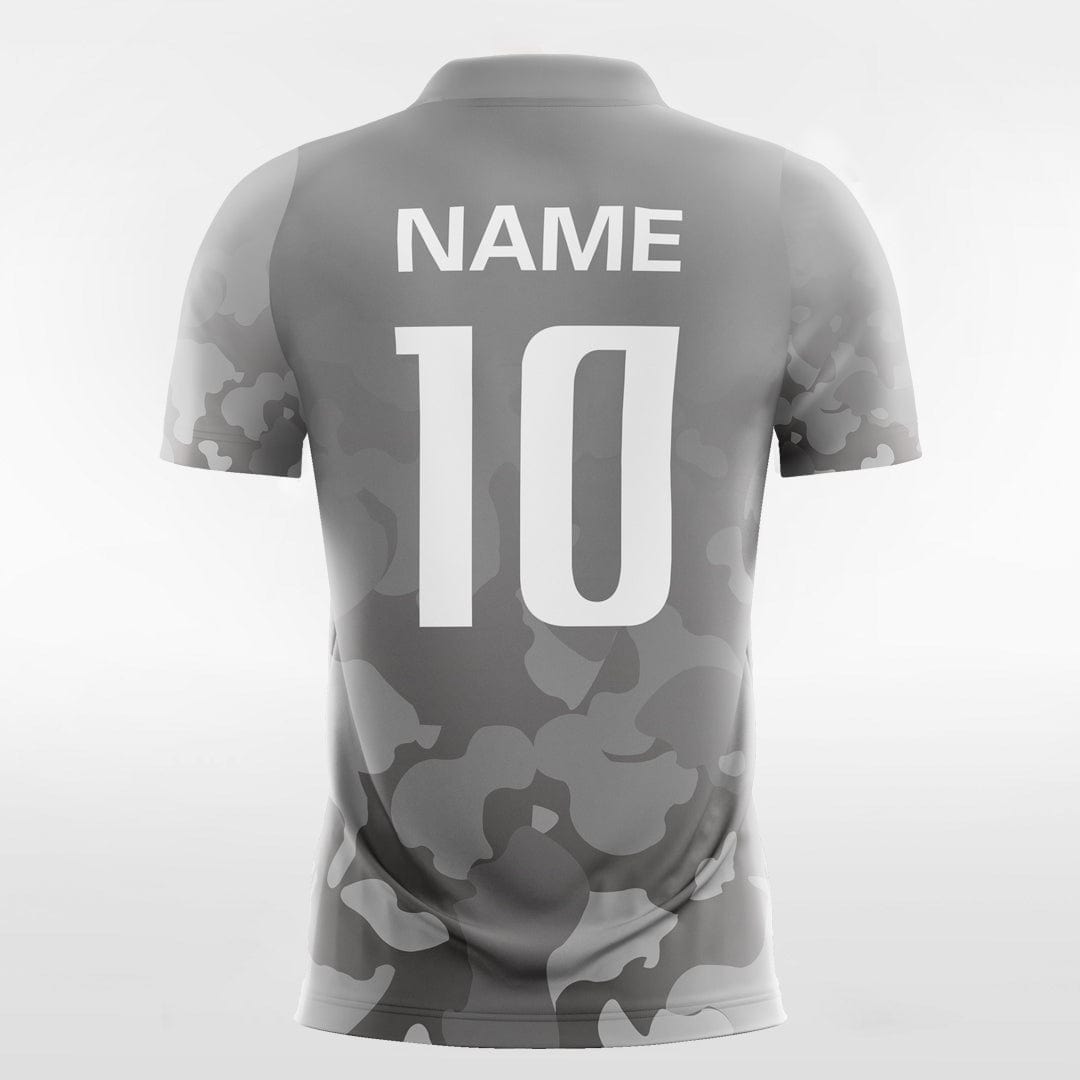 Custom Grey Men's Sublimated Soccer Jersey