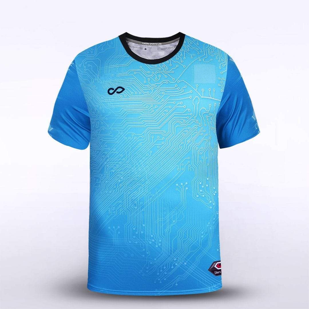 Mint Blue Continent Soccer Jersey