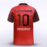 Red Custom Soccer Uniform