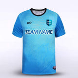 Mint Blue Men Soccer Jersey