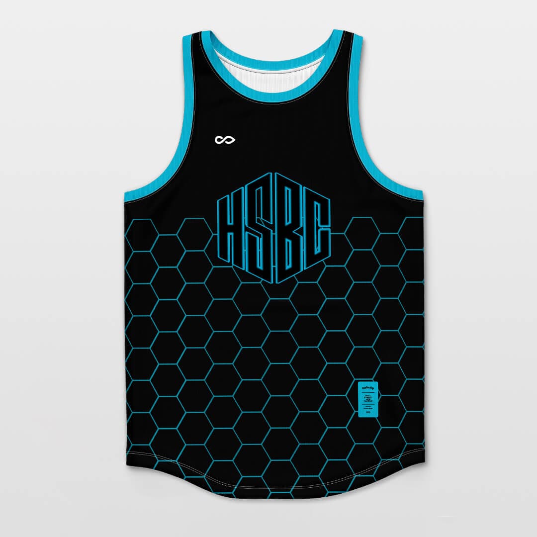 Black Basketball Jersey Sleeveless