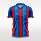 Earnest custom soccer jersey for men blue