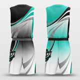 Fatal Custom Youth Basketball Set Design Cyan and Black