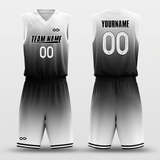 gradient black white jersey