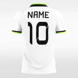 Custom White and Gray Men's Sublimated Soccer Jersey