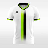 Custom White and Gray Men's Soccer Jersey