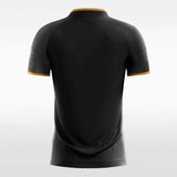 Black Men's Team Soccer Jersey Design