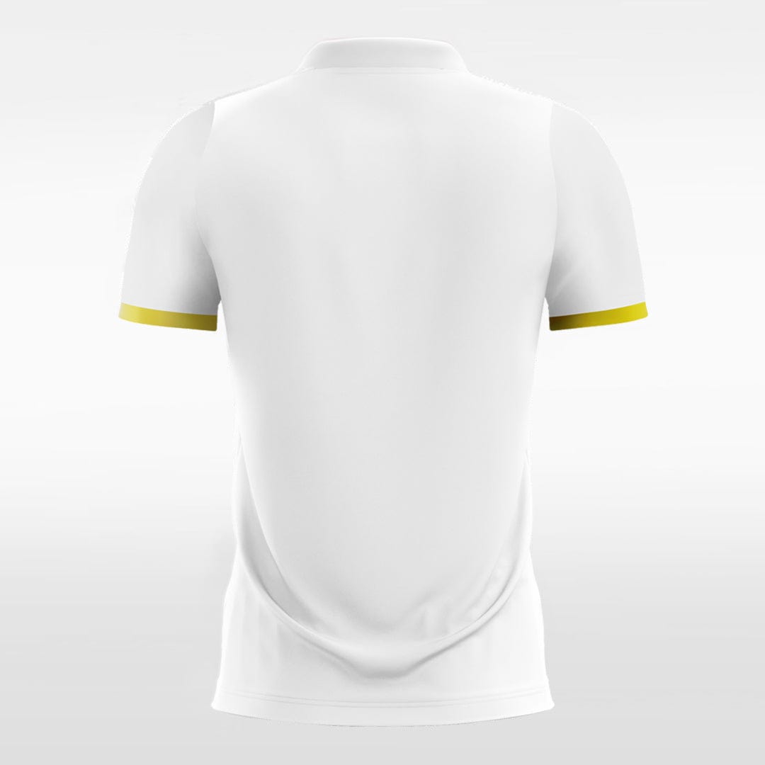 White Customized Men's Sublimated Soccer Jersey