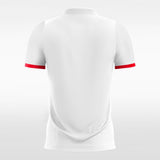 White Customized Men's Sublimated Soccer Jersey Design