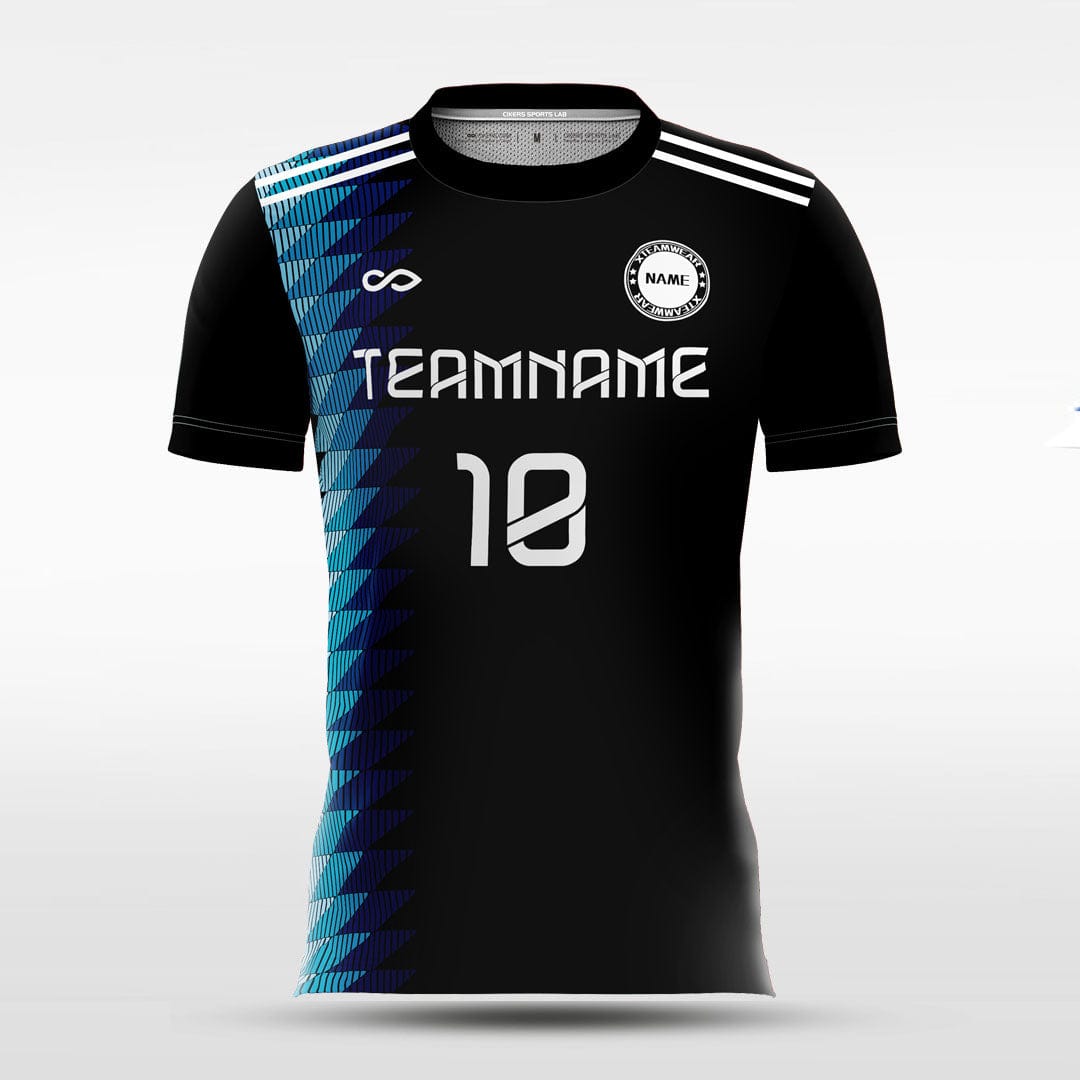 Blue and Black Tyrannosaurus Soccer Jersey