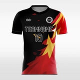 Night Fire - Custom Womens Soccer Jerseys Design Black