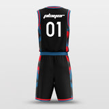 black basketball uniform set design