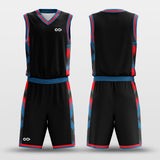 black uniform basketball sublimated