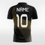 Custom Black & Yellow Men's Sublimated Soccer Jersey